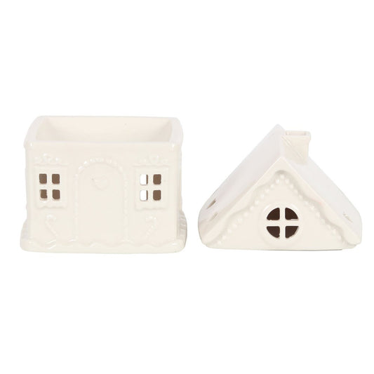 White Gingerbread House Oil Burner & Wax Warmer