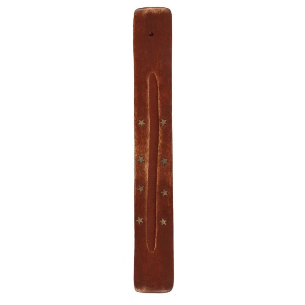Incense Holder - Mango Wood with Brass Inlay