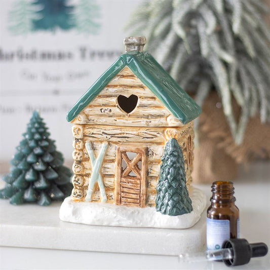 Ski Cabin Chalet Oil Burner and Wax Warmer